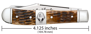 Load image into Gallery viewer, Case Crandall Jig Antique Bone Trapper, Fluted (52015)
