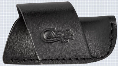 Case Genuine Black Leather Side Draw Belt Sheath Medium (52238)