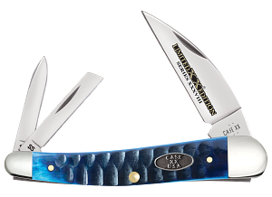 Cargue la imagen en el visor de la galería, Case Limited XX® Edition Ocean Blue Bone Gator Jig Seahorse Whittler (53983)
