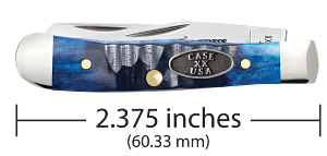 Cargue la imagen en el visor de la galería, Case Limited XX® Edition Ocean Blue Bone Gator Jig Tiny Trapper (53984)
