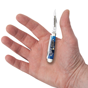 Cargue la imagen en el visor de la galería, Case Limited XX® Edition Ocean Blue Bone Gator Jig Tiny Trapper (53984)
