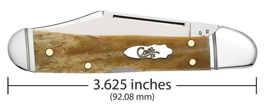 Case Smooth Antique Bone Mini CopperLock®, Fluted Bolsters (58186)