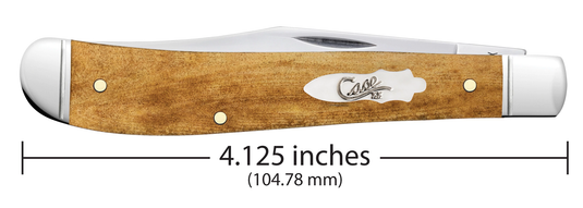Case Smooth Antique Bone Slimline Trapper, Fluted Bolsters (58203)