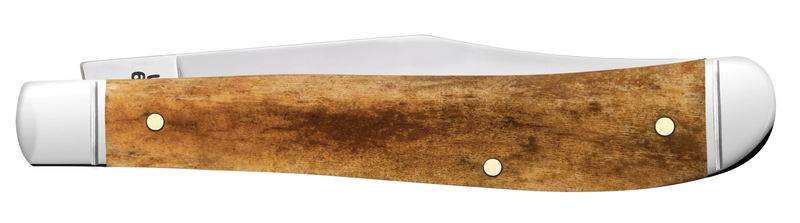 Load image into Gallery viewer, Case Smooth Antique Bone Slimline Trapper, Fluted Bolsters (58203)
