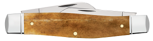 Cargue la imagen en el visor de la galería, Case Smooth Antique Bone Large Stockman, Fluted Bolsters (58204)
