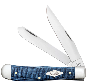 Load image into Gallery viewer, Case Blue Denim Canvas Laminate Smooth Trapper (60510)
