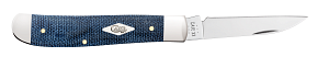 Load image into Gallery viewer, Case Blue Denim Canvas Laminate Smooth Mini Trapper (60511)
