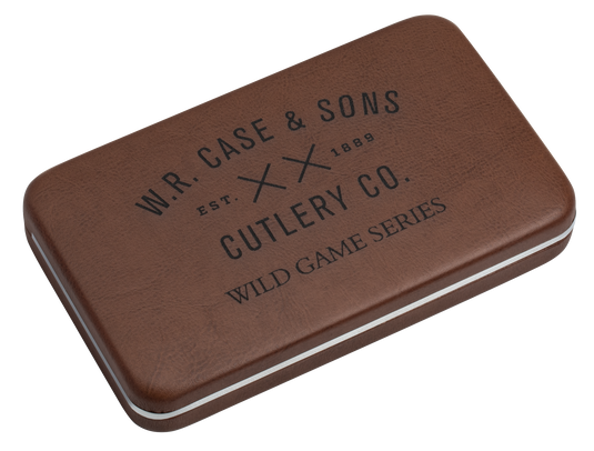 Case Wild Game Series Gift Set Embellished Smooth Natural Bone Trapper (60585)