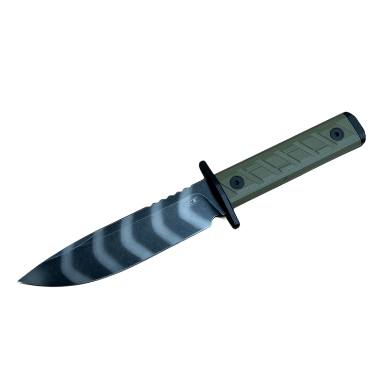 Load image into Gallery viewer, Zero Tolerance 0006 Fixed Blade Tiger Stripe Olive Green G10
