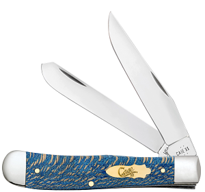 Case Smooth Blue Sycamore Wood Trapper (63730)