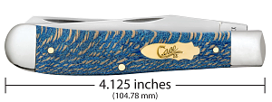 Cargue la imagen en el visor de la galería, Case Smooth Blue Sycamore Wood Trapper (63730)
