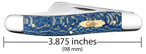 Case Smooth Blue Sycamore Wood Stockman (63732)