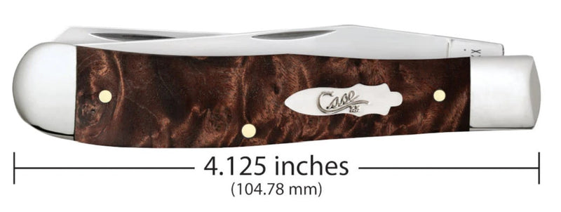 Load image into Gallery viewer, Case Smooth Brown Maple Burl Wood Trapper (64060)
