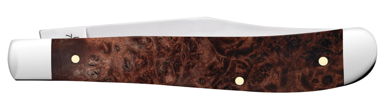 Load image into Gallery viewer, Case Smooth Brown Maple Burl Wood Slimline Trapper (64063)
