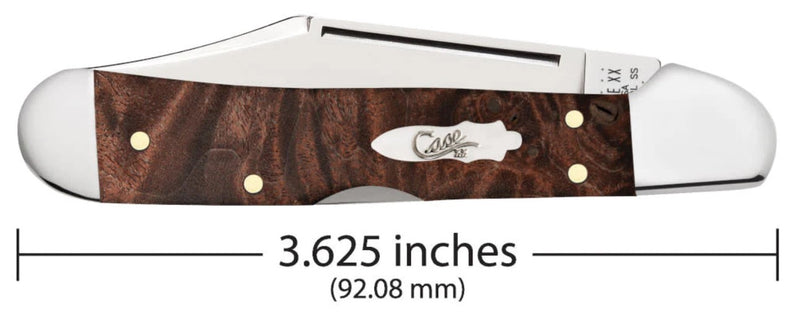 Load image into Gallery viewer, Case Smooth Brown Maple Burl Wood Mini CopperLock® (64067)
