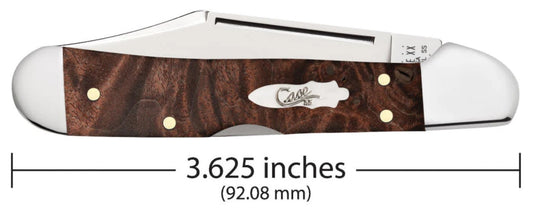 Case Smooth Brown Maple Burl Wood Mini CopperLock® (64067)