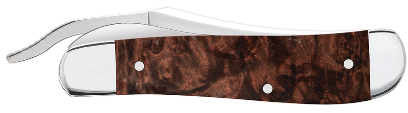 Load image into Gallery viewer, Case Smooth Brown Maple Burl Wood RussLock® (64068)
