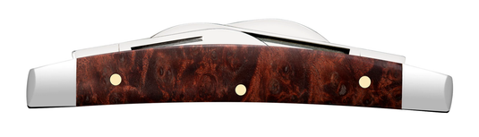 Case Smooth Brown Maple Burl Wood Small Congress (64069)