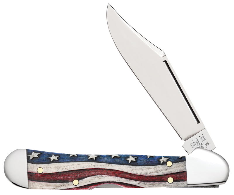 Load image into Gallery viewer, Case Star Spangled Embellished Smooth Natural Bone Color Wash Mini CopperLock® (64141)
