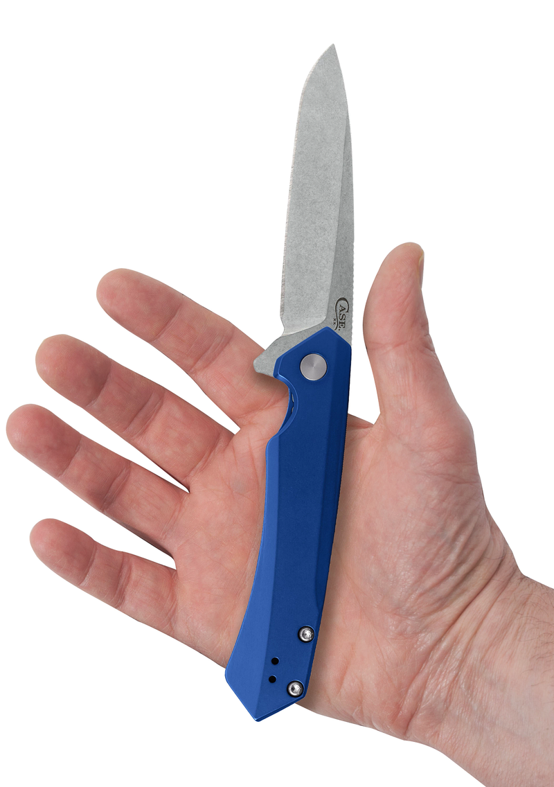 Cargue la imagen en el visor de la galería, Case Kinzua Blue Anodized Aluminum Spear Blade (64660)
