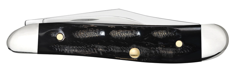 Load image into Gallery viewer, Case Black Jigged Buffalo Horn Peanut (65014)
