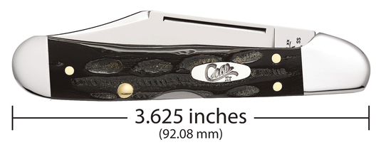 Case Black Jigged Buffalo Horn Mini CopperLock® (65022)