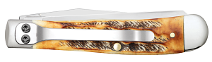 Load image into Gallery viewer, Case 6.5 BoneStag Jigged Trapper w/ Pocket Clip (65345)
