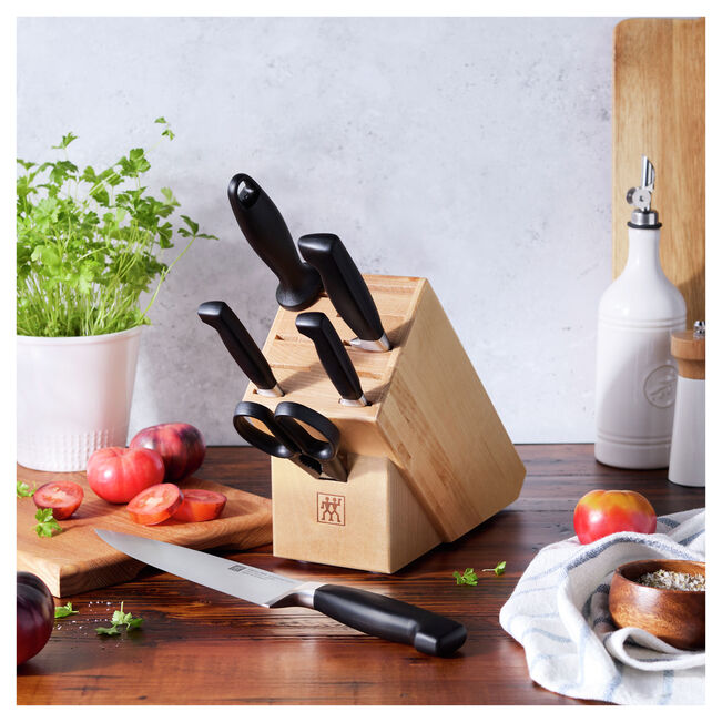 Load image into Gallery viewer, Zwilling Four Star 7-Piece Knife Block Set (1034599)
