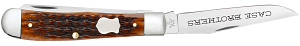 Load image into Gallery viewer, Case Russell Jigged Brown Bone Trapper (79410)
