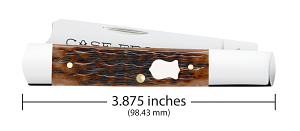 Load image into Gallery viewer, Case Russell Jigged Brown Bone Razor (79417)
