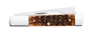 Load image into Gallery viewer, Case Russell Jigged Brown Bone Razor (79417)
