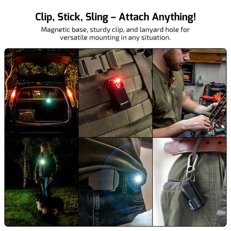 Cargue la imagen en el visor de la galería, Olight Oclip Pro Clip-On Flashlight, Black
