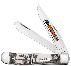 Load image into Gallery viewer, Case Sportsman Series Smooth Natural Bone Trapper, Elk (81222)
