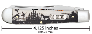 Load image into Gallery viewer, Case Sportsman Series Smooth Natural Bone Trapper, Hunter w/ Bird Dog (81224)
