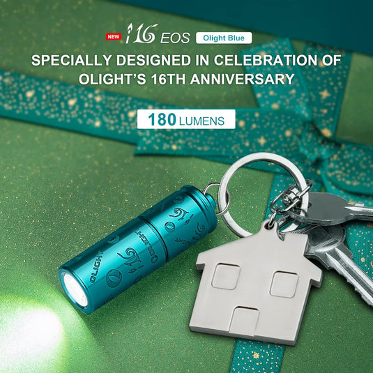 Olight iR2 Pro i16 16th Anniversary Keychain Light, Olight Blue