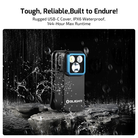 Olight Oclip Pro Clip-On Flashlight, Black