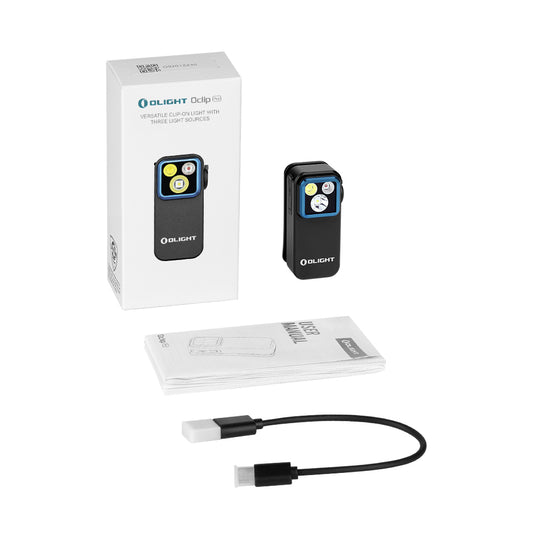 Olight Oclip Pro Clip-On Flashlight, Black