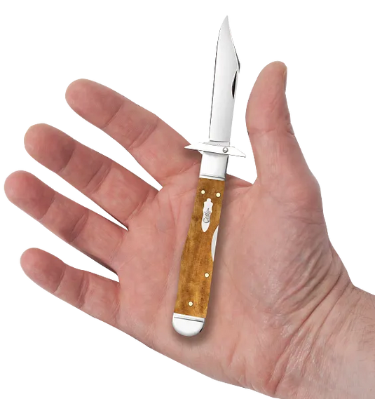 Case Smooth Antique Bone Cheetah® Cub, Fluted Bolsters (58214) - COMING SOON!