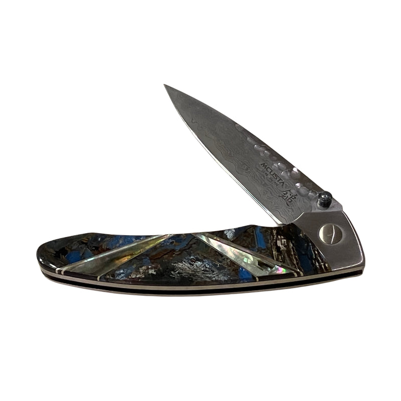 Cargue la imagen en el visor de la galería, Santa Fe Stoneworks Mcusta Blue Mammoth Fusion &amp; Black Mother of Pearl (MC01BP)
