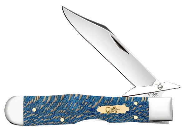 Cargue la imagen en el visor de la galería, Case Smooth Blue Sycamore Wood Cheetah® Cub (63738)
