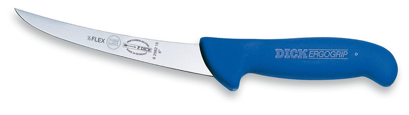 Cargue la imagen en el visor de la galería, F. Dick  6&quot; Ergogrip Boning Knife Curved Semi-Flexible Blue (8298215)
