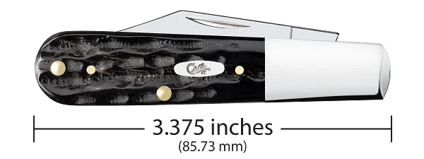 Cargue la imagen en el visor de la galería, Case Black Jigged Buffalo Horn Barlow (65033)
