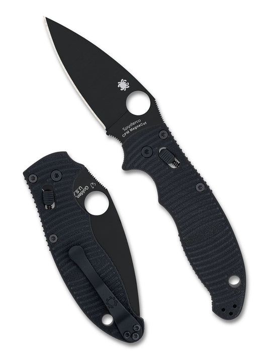 Spyderco Manix 2 Salt Black G10, Black MagnaCut (C101GMCBKP2)