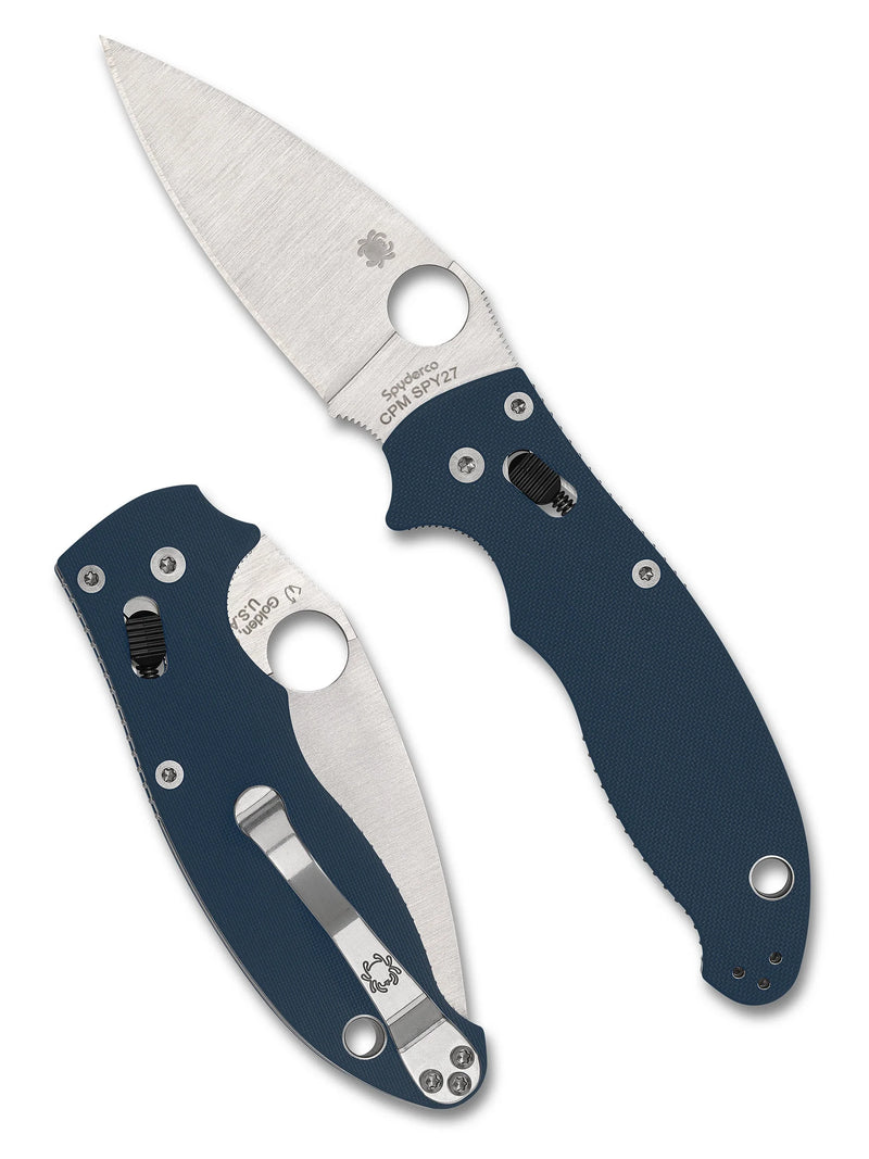 Cargue la imagen en el visor de la galería, Spyderco Manix® 2 CPM® SPY27®, Cobalt Blue G10 (C101GPCBL2)

