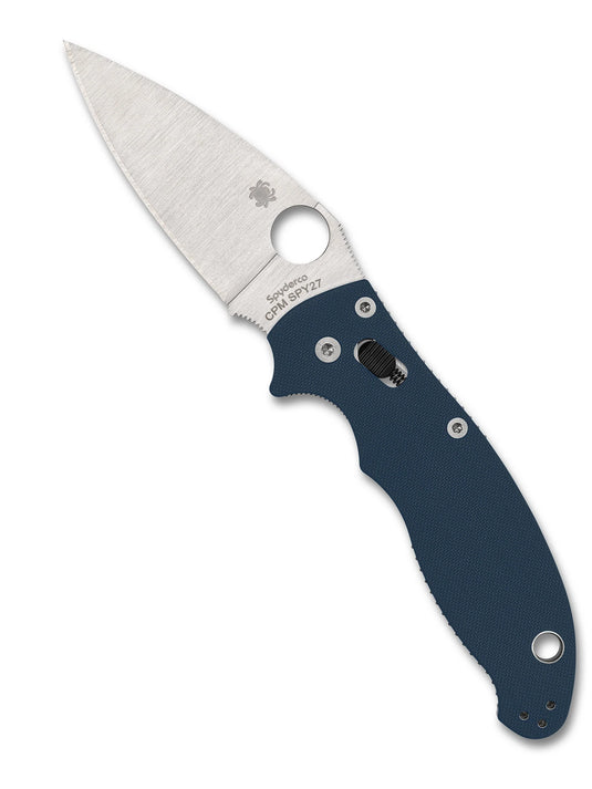 Spyderco Manix® 2 CPM® SPY27®, Cobalt Blue G10 (C101GPCBL2)