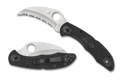 Spyderco Tasman Salt™ 2 Black Serrated (C106SBK2)