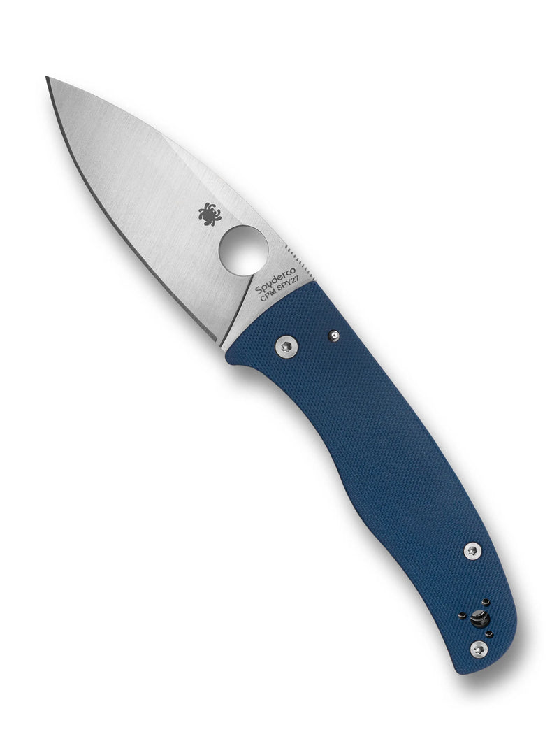 Load image into Gallery viewer, Spyderco Bodacious™ Cobalt Blue G10 CPM® SPY27® (C263GPCBL)
