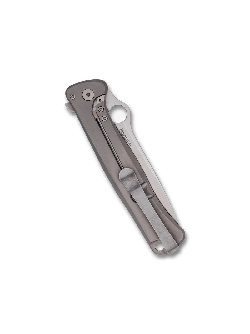 Cargue la imagen en el visor de la galería, Spyderco Slym™ Titanium - Dark Matter Polar Fat Carbon Fiber Inlay, M390 (C271TIP)