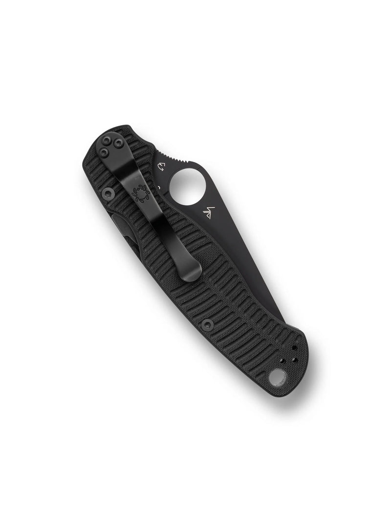 Load image into Gallery viewer, Spyderco Para Military® 2 Salt® Black G10 CPM® MagnaCut® (C81GMCBKP2)
