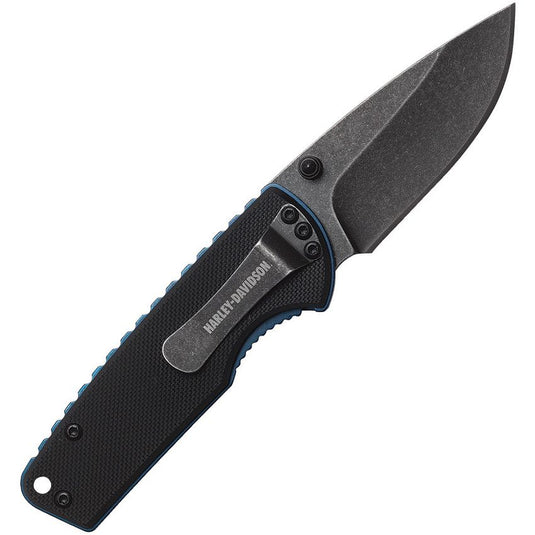 Tec X® Harley-Davidson® TJ-1 LinerLock Black G10 (52161)